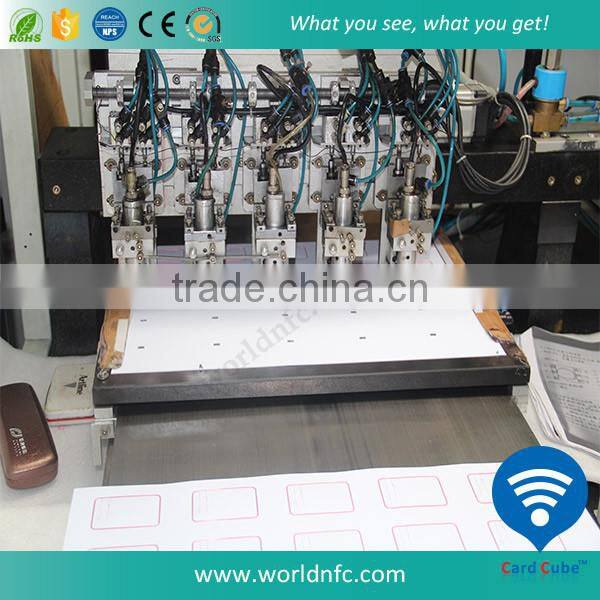 Raw material Transparent RFID Smart Card Inlay with layout 3*8