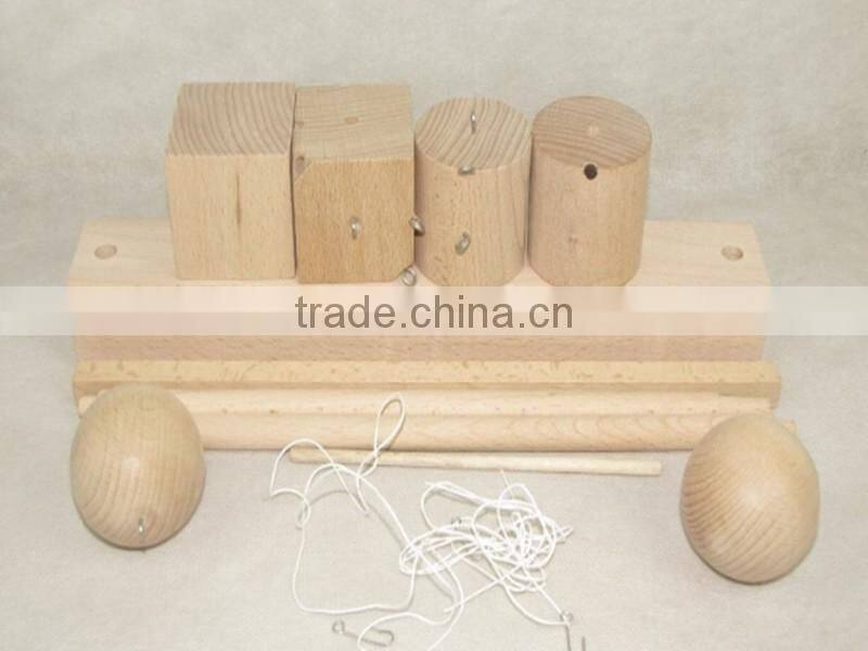 Wooden Froebel toy Gabe 2 teaching learning balance blocks baby Preschool education