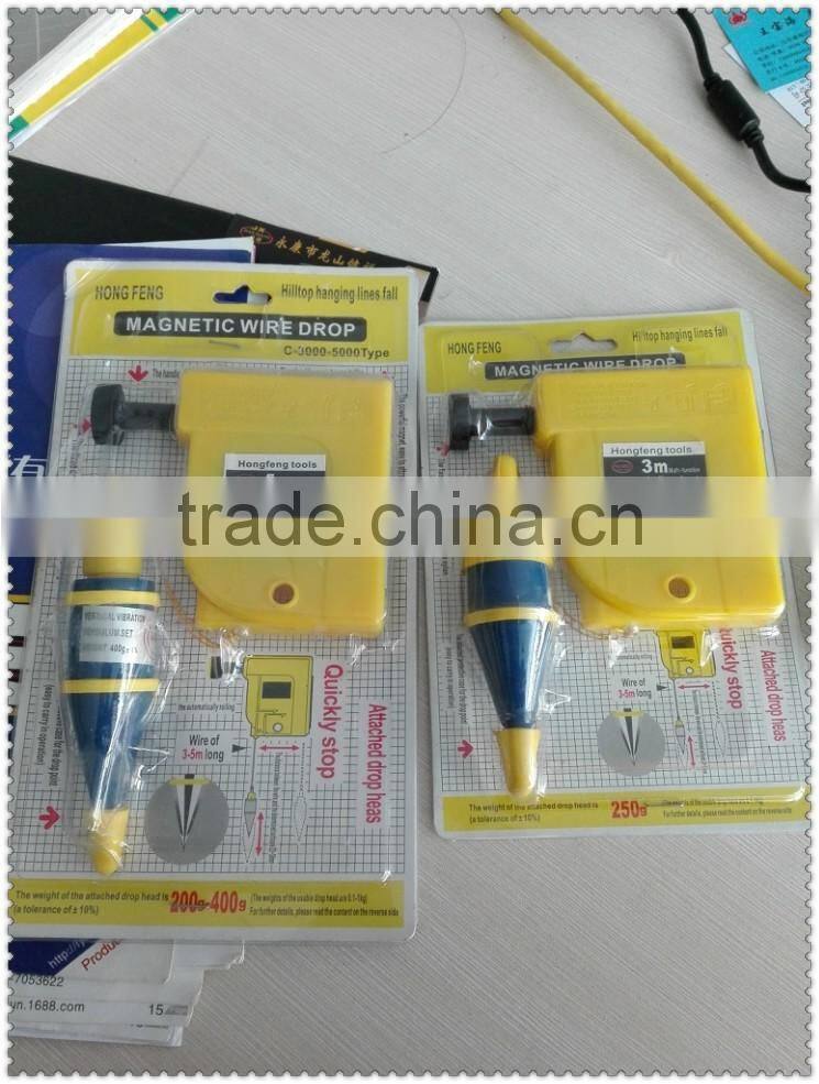best selling magnetic plumb bob with 3m 5m 6m line and painting bob