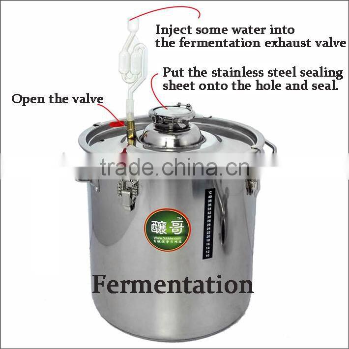 Multifunction!18L Household Stainless Steel Alochol Distiller For Sale Home Wine Distiller Distillation/Brewing Device