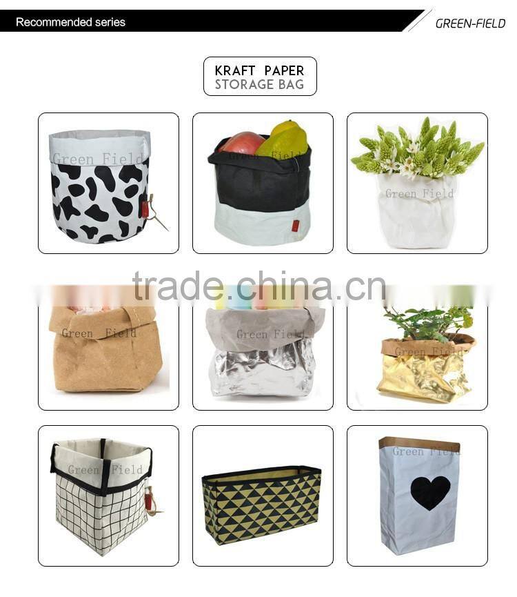 Brown washable paper planting bag,brown kraft paper bags