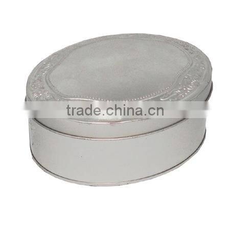oval tin box for gift