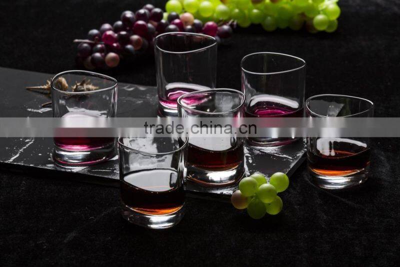 250ml clear glass wine glass cup shot cup