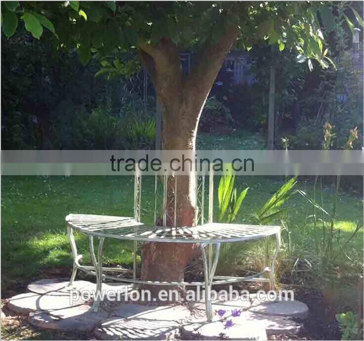 Vintage garden wrought iron garden bench