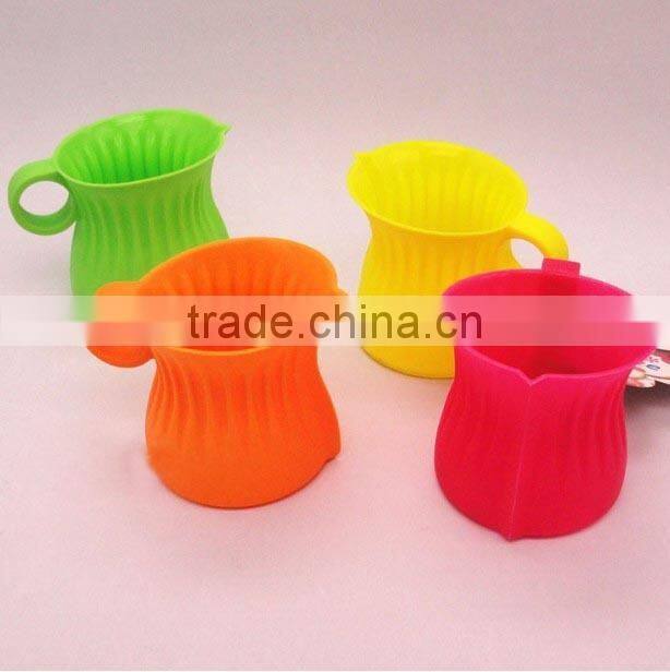 Fashion big silicone tea cup, cute silicon teapot