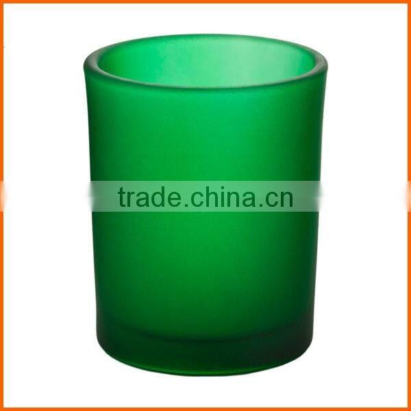 Customized colorful frosted glass cup