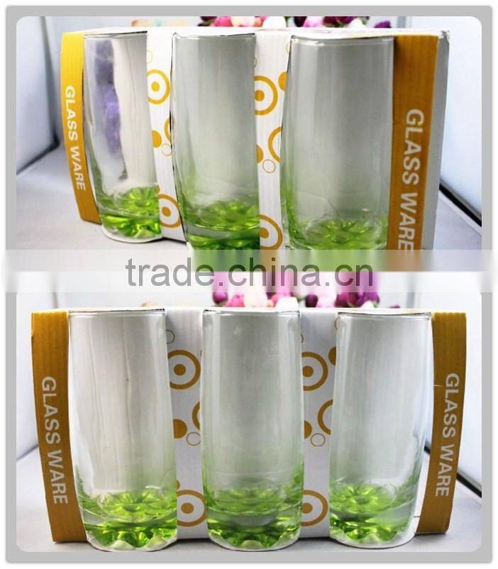 wholesale colored glass tumbler,glassware,colored drinking glass