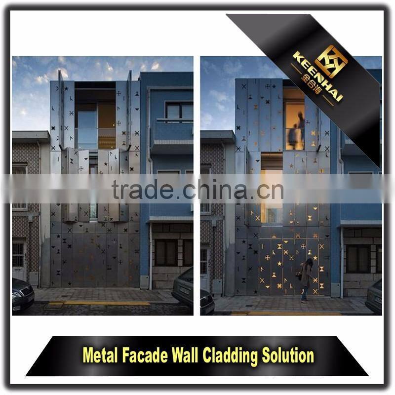 Laser Cutting Aluminium Decorative Exterior Metal Wall Panels for Building