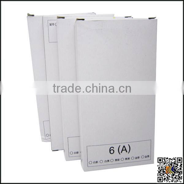 High Quality mobile phone case white paper box cover packaging for iphone 6, custom printed paper box