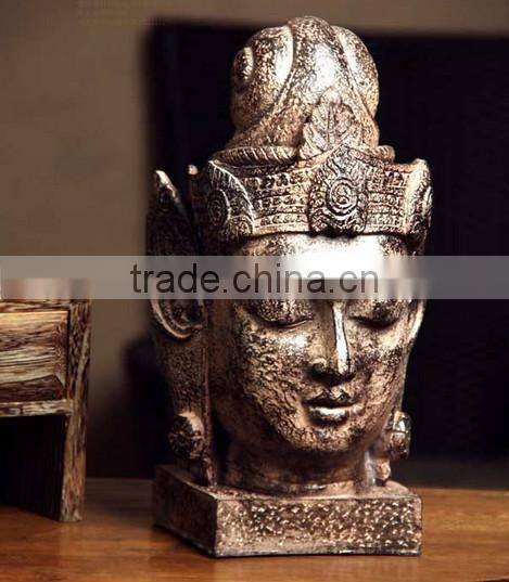 Southeast resistant household resin bronze Buddha head