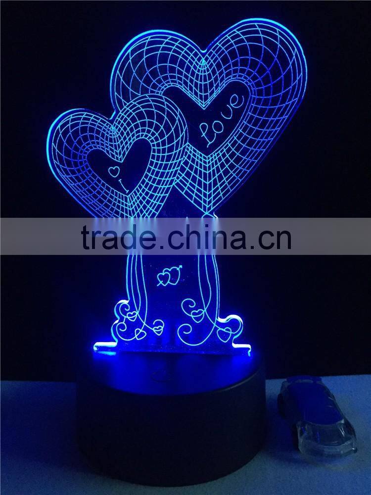 Alibaba com 5mm thick 3D acrylic Mood lamp 3D LED night light