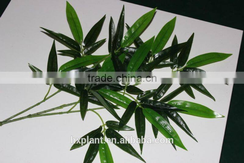 wholesale plastic artificial bamboo leaves for decoration