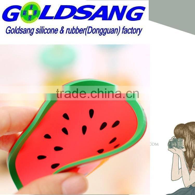 2015 hot selling fruit shape heat resistant silicone cup mat house decoration