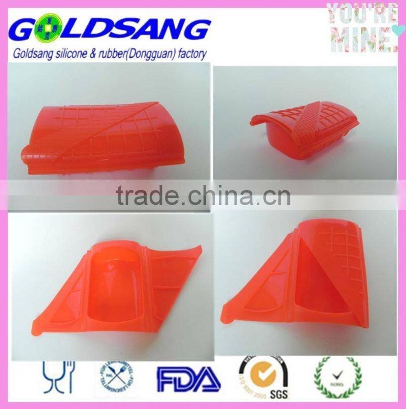 Rectangle 700ml colorful bowl silicone microwave steam lunch box