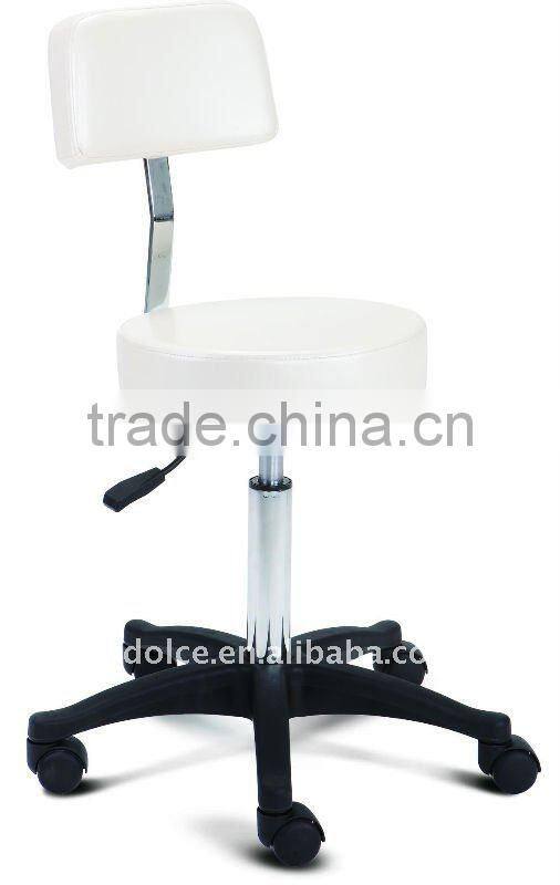 Potable movable Ottoman stool hydraulic chair with wheels used salon furniture TKST-129