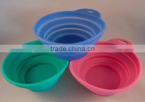 CollapsibleTravel Dish Silicone Bowl, silicone bowl custom