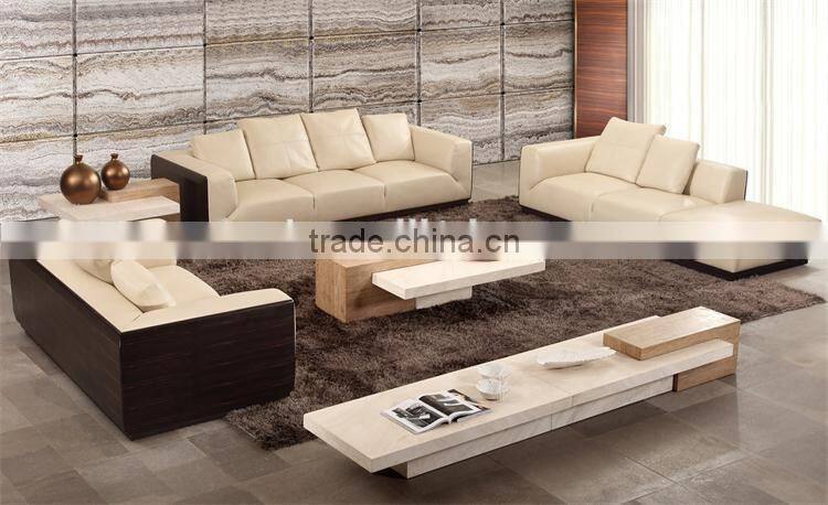 luxury furniture modern beige travertine living room center table