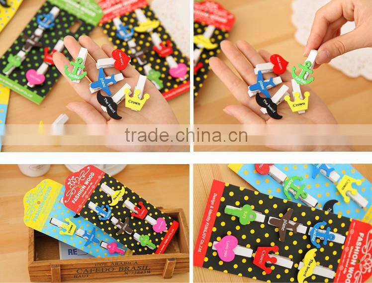 wooden photo clip holder,memo clip