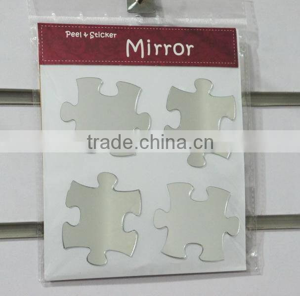 Jigsaw Puzzle Thick Acrylic Home Mirrored Stickers