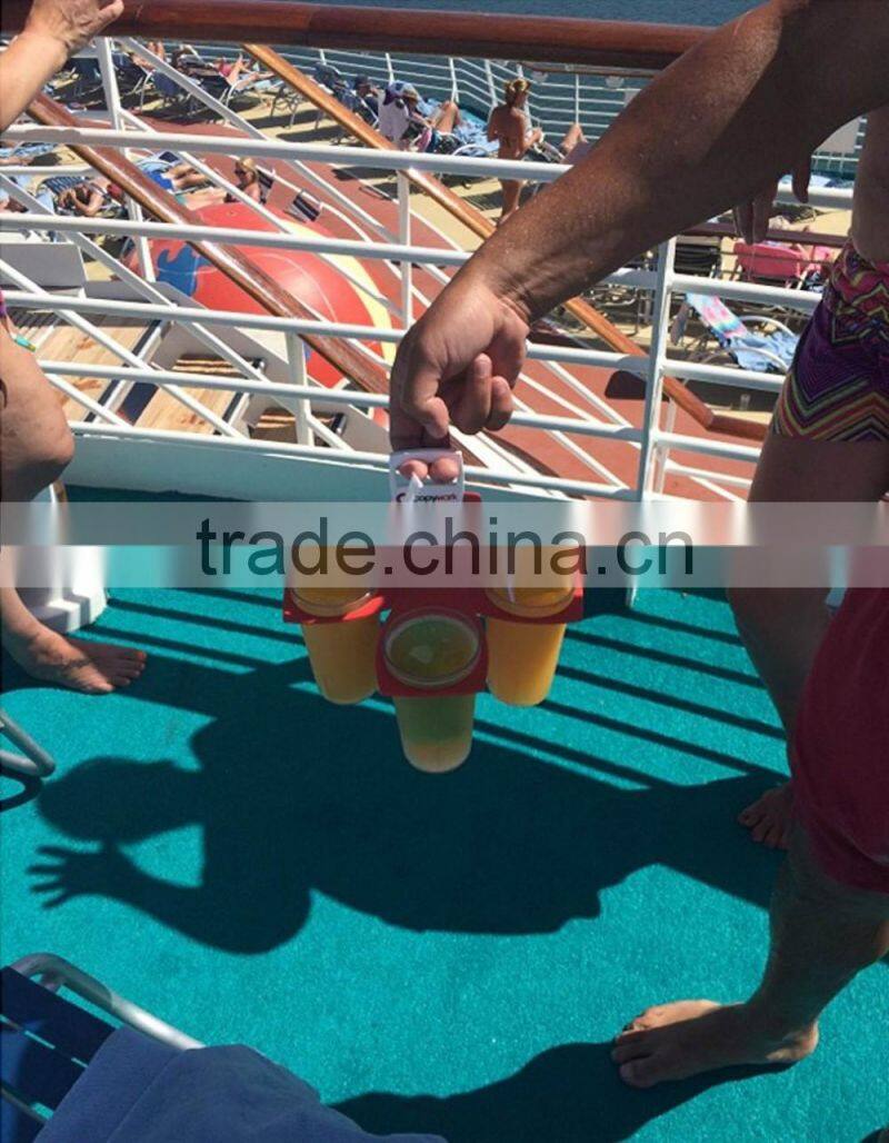 Foldable beer/coffer/cup holder carrier