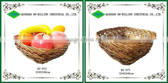 Hot sell colorful woven paper tray woven paper fruit basket peach basket