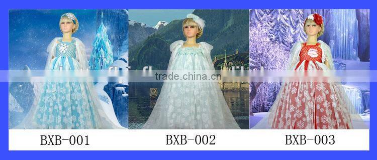 2014 Pretty Girl Dress Latest Blue Aqua Tutu Dress & headband &Glitter Cape Set Baby Clothes Wholesale Price