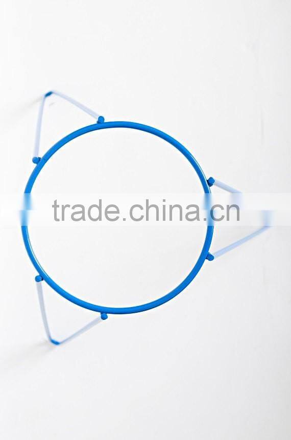 Blue Metal Wire Plant Stand - Hairpin Leg Inspired