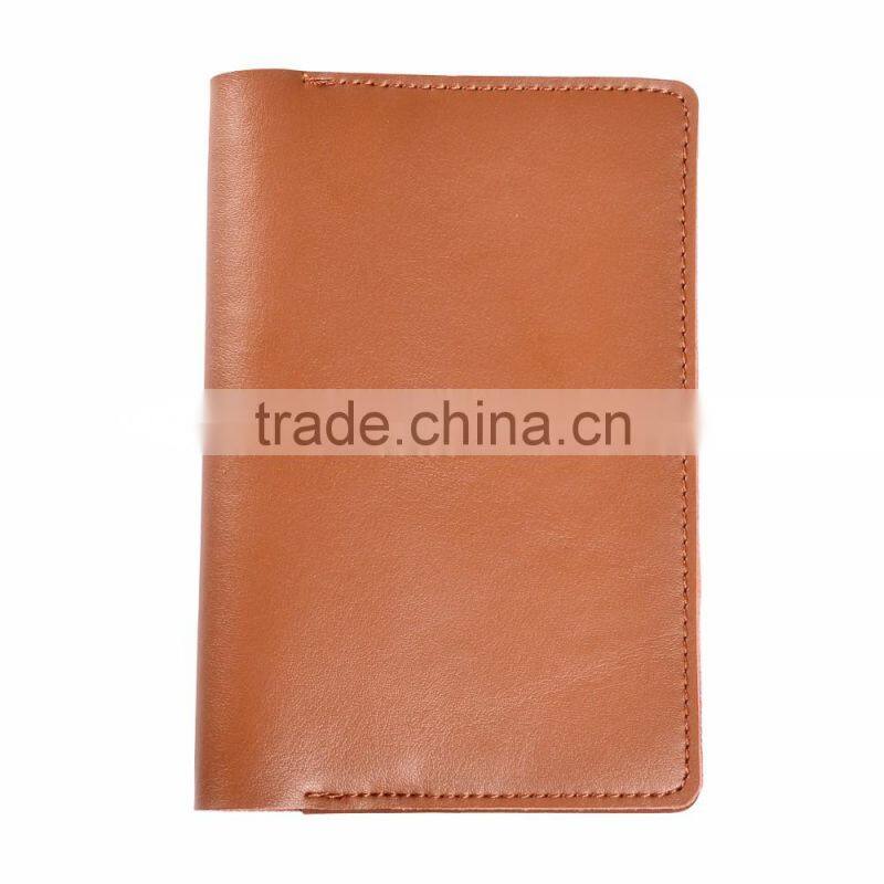 Customized Personalized Vegetable Tanned Leather travel leather passport holder