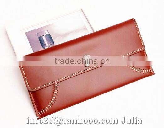 Sexy envelop leather wallet/ money clip/women folding purse