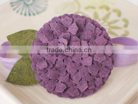 on alibaba express hot sale new products handmade eco friendly fabric decoration felt rubber band bracelet pattern made in china