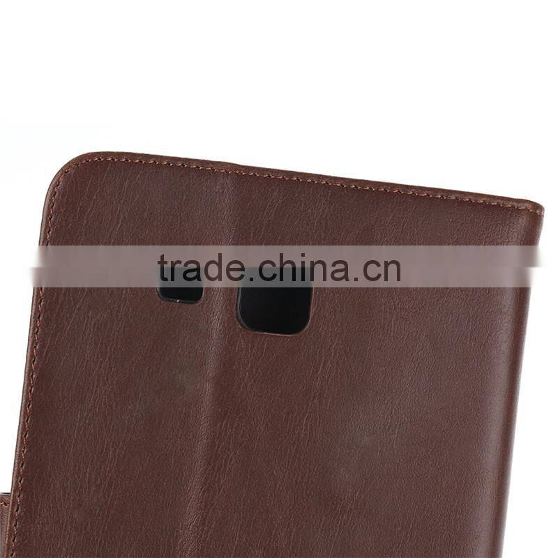 High quality crazy-horse PU card bumper/pocket cell phone case for Samsung Tablet