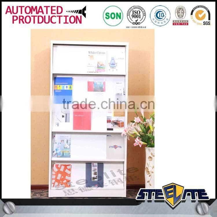 5 Shelves Cheap High Quality Library Furniture Steel Magazine Display Rack
