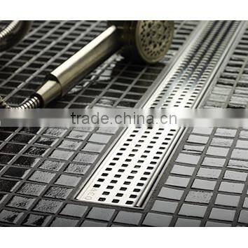Kitchen AISI304/316 Stainless Steel Decorative Long Floor Drain invisible shower drain