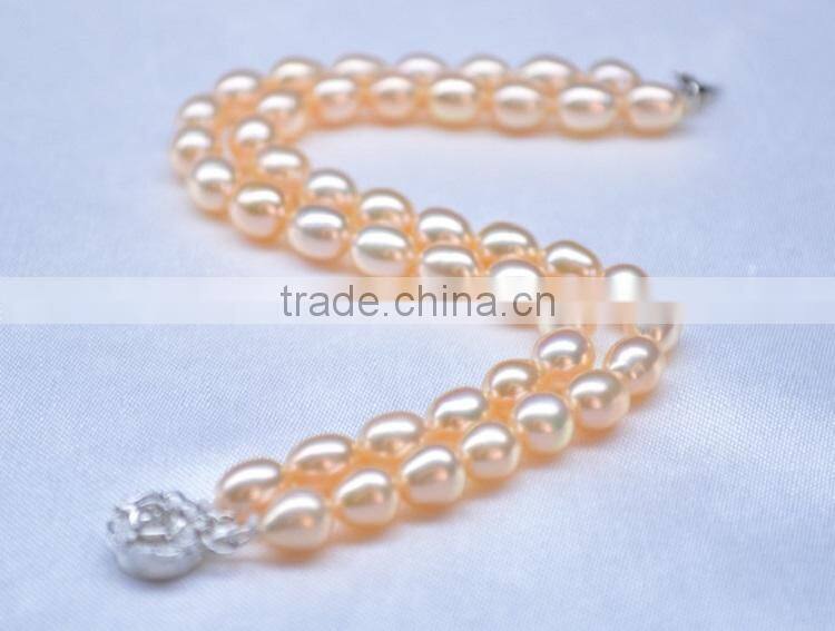5-6mm rice shape freshwater pearl bracelet