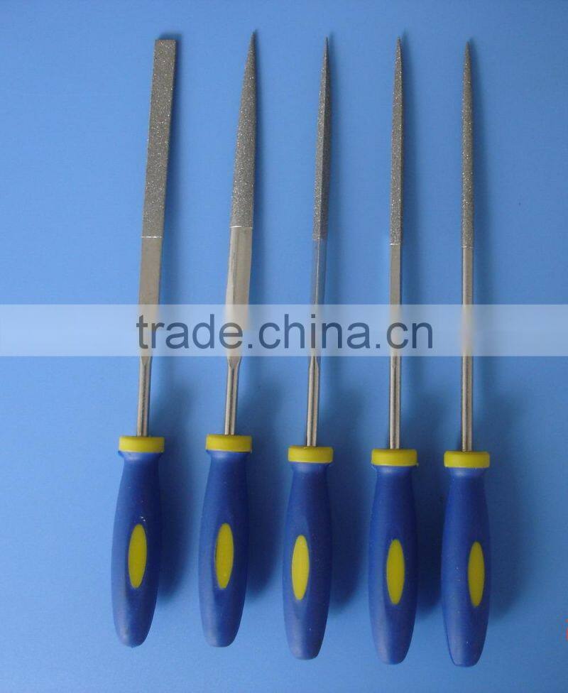 Electroplated Diamond Hand File / 5pcs/set Large Diamond Files