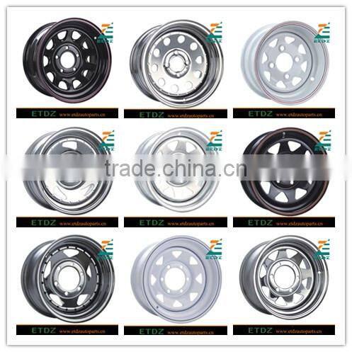 ETDZTR-40 16x8 ET -22mm +24mm Suv Trailer Steel Wheel