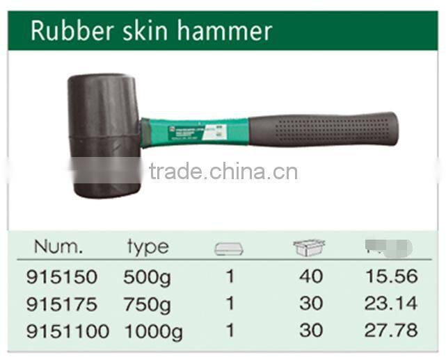 Black Headed Rubber Mallet Hammer