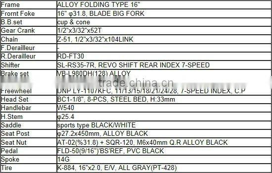 Folding Bicycle Wholesale folding bicycle small bike from Japan