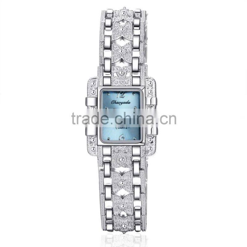 2017 new free sample charming vogue lady decoration watch japan movement quartz watch luxury crystal dimond watch