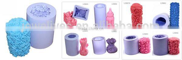 silicone molds for candles,3D silicone Candle mold for sale