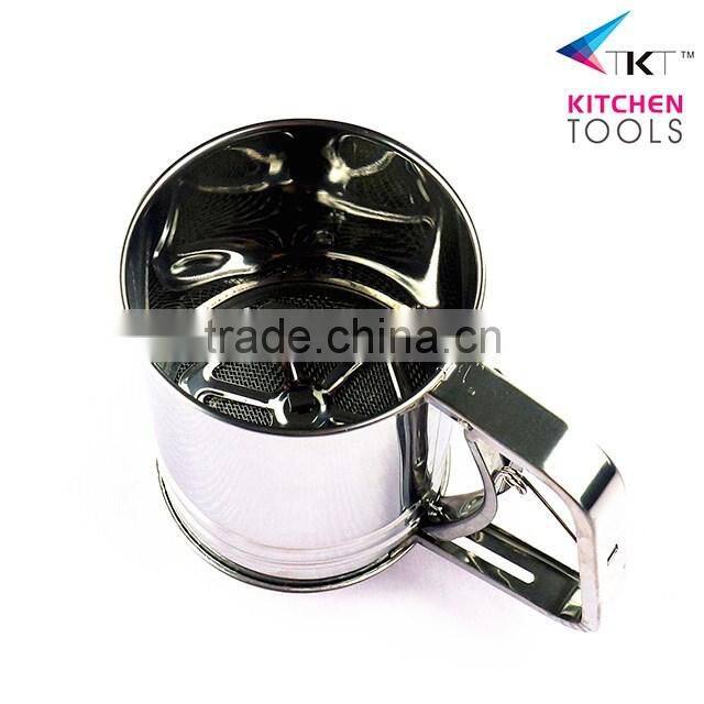 Different Size Of Stainless Steel Flour Sifter In Cheap Price Sifter Single/Double Flour Shaker