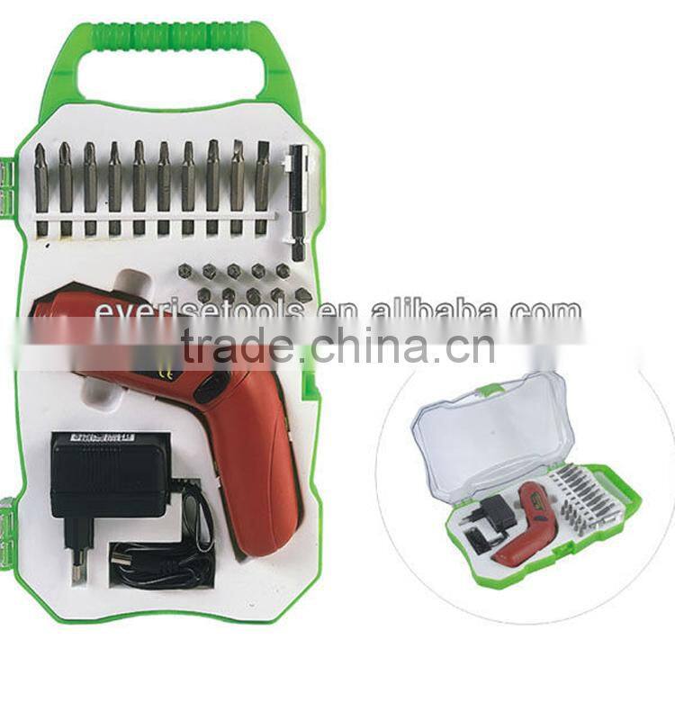 4.8V rechargeable cordless drill screwdriver bit set with GS CE certificate