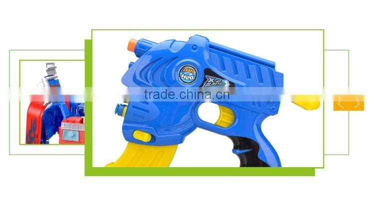 Best sale good quailty plastic deformation toys with rubber soft bullet gun