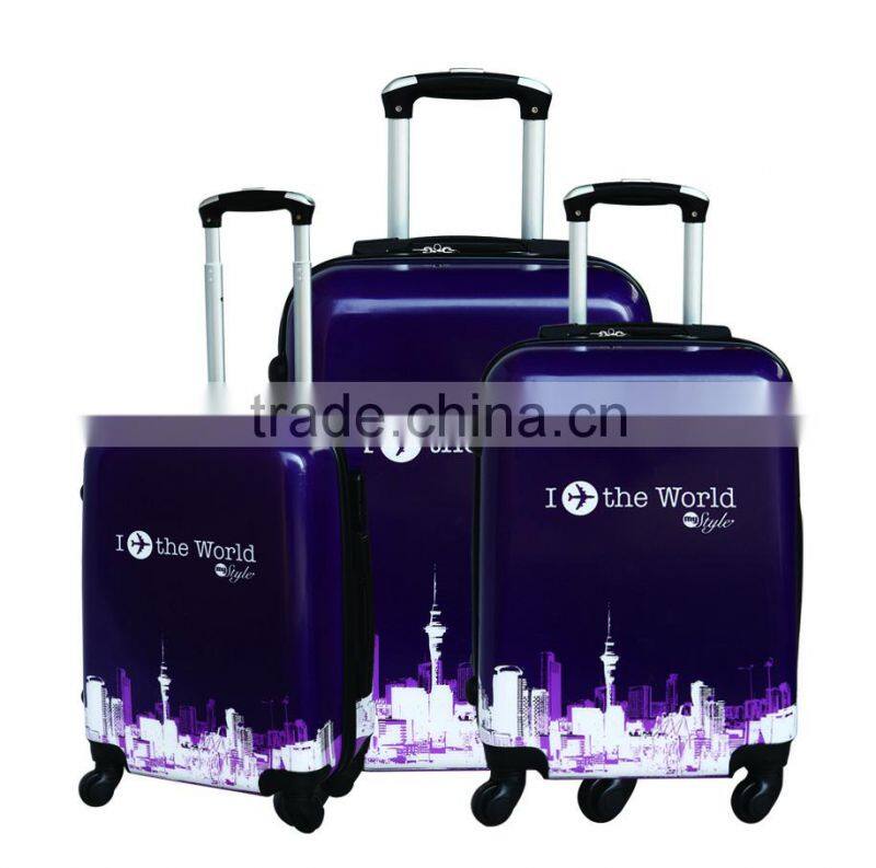 black pc luggage sets for traveling