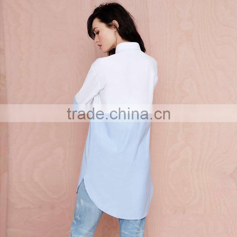 New fashion women long shirt wholesale price