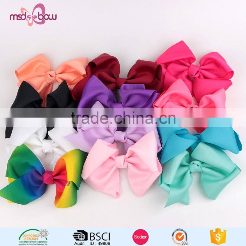 2017 new design rhinestone rainbow hair bows