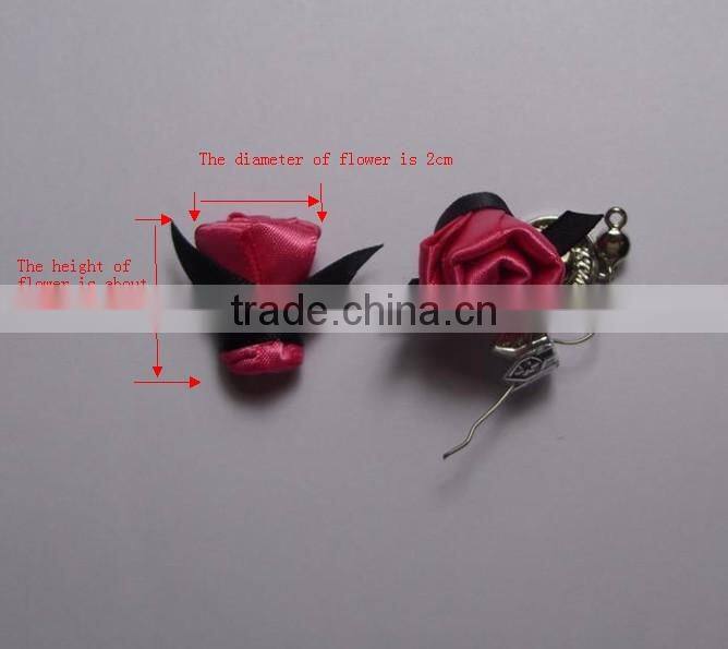 designs of ribbon flowers for perfume bottle