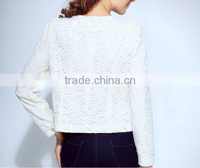 2015 ladies quality beaded coat long sleeve oem wholesale factory fashion woman coat