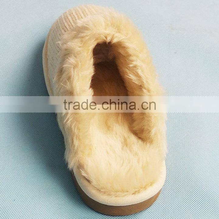 Cheap Winter Knitted Woolen Slippers Stock, Ref.140110(2)