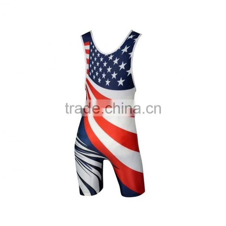 Custom and cheap fashionable wrestling singlets for sale